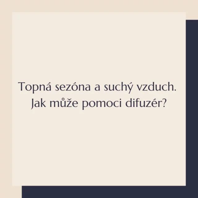 Vytvořte si doma zdravější prostředí, kde se vám bude lépe dýchat i relaxovat! 🌿

Během topné sezóny často dochází k vysoušení vzduchu, což může způsobit nepříjemnosti, jako jsou suchá pokožka, podráždění dýchacích cest nebo zvýšený výskyt prachu. Řešením je použití i našeho aroma difuzéru, který nejen zvlhčuje vzduch, ale zároveň může obohatit váš prostor o příjemné vůně esenciálních olejů ▶️ #aromadifuzer

#cistickavzduchu #zvlhcovacvzduchu #vzduch #air #cistyvzduch #cistadomacnost #cistotapulzdravi #uklid #domacnost #home #domov #bydleni #living #interier #interior #promujdomov #vlhkost #topnasezona #podzim #vune #aroma #aromaterapie #esencialnioleje #vonnesence #cistota #svezest #vunedomova